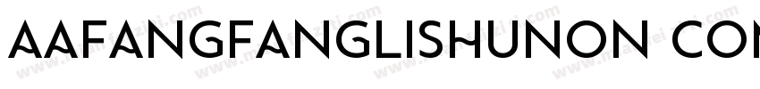 AaFangfanglishuNon CommercialUse字体转换